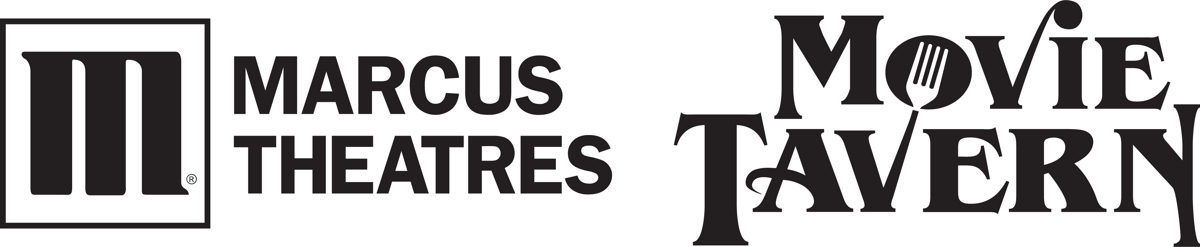 Marcus Theatres and Movie Tavern logos